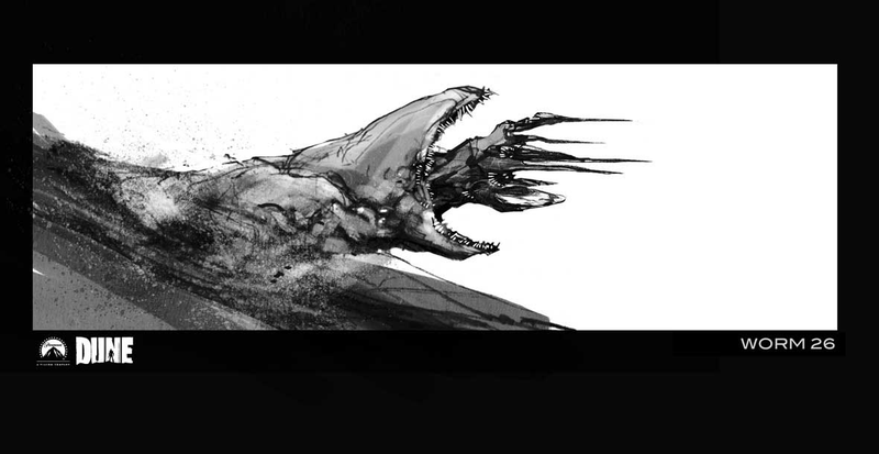 Illustration for article titled Sandworms and Fremen caves: concept art for the Dune movie that never was